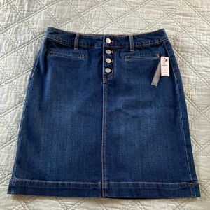 NWT Talbots Denim Skirt